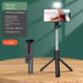 Bluetooth Selfie Stick Tripod With LED Light – Portable Phone Holder For Live Streaming & Photos (70cm-170cm Extendable, Foldable Stand)_voghion.com