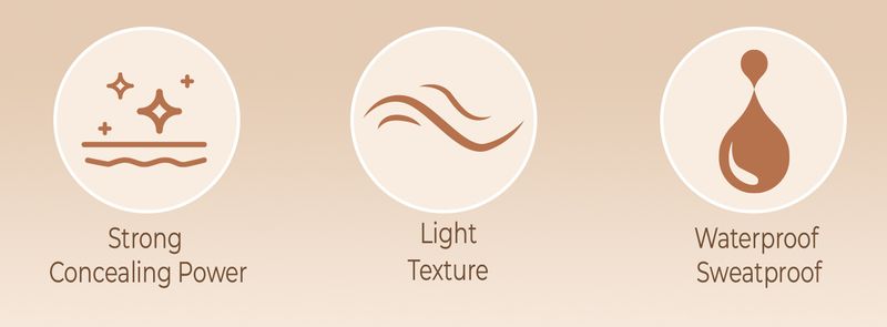 Abdeckstift, Sommersprossen, Tattoos, Abdeckstift-Foundation, Augenringe, Aknenarben, Pickel, wasserfestes Make-up_voghion.com