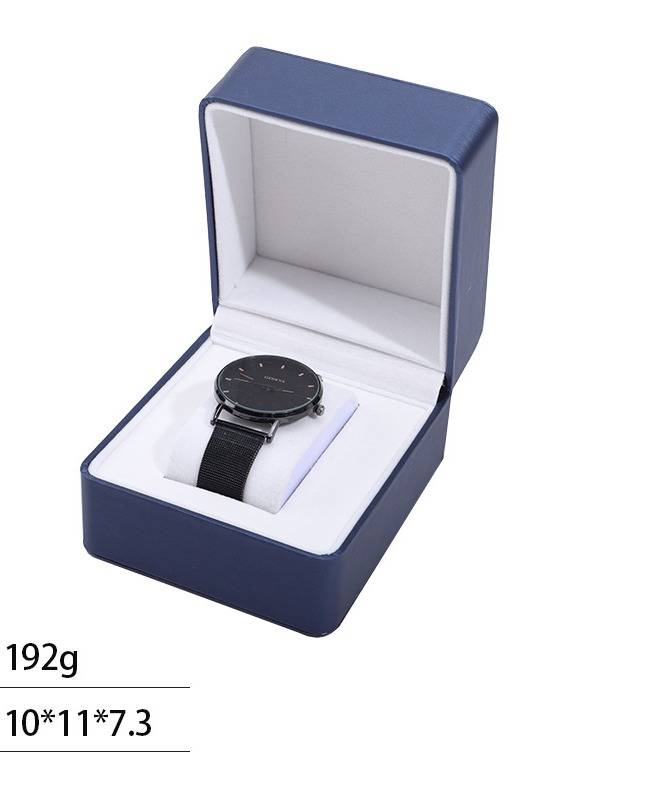 Premium-Uhrenbox aus PU-Leder mit Klappdeckel – Elegante Aufbewahrungs- und Präsentationsbox für Uhren – Stilvoller und langlebiger Uhrenorganizer (Schwarz/Rot, Matt/Glänzend)_voghion.com