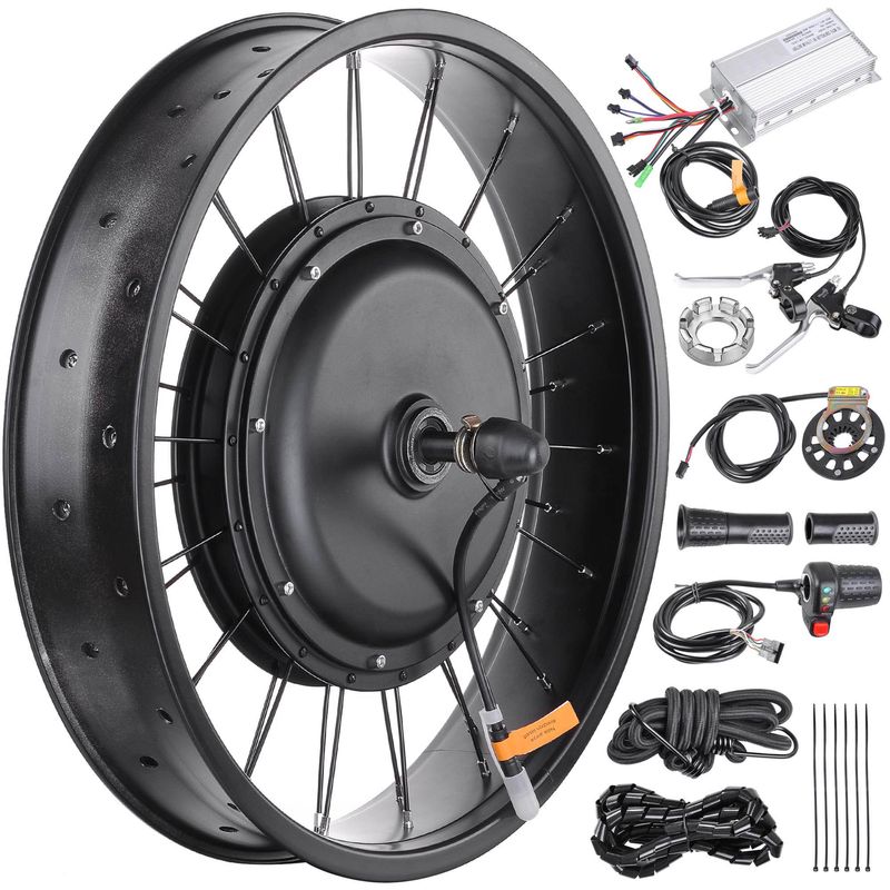 48V1000W Front Fat Tire Electric Bike eBike Conversion Kit 20_voghion.com