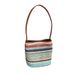 Borsa a secchiello in paglia stile resort estivo da donna, colore arcobaleno 2025, multifunzionale, borsa a tracolla, moda, versatile, casual, quotidiana_voghion.com