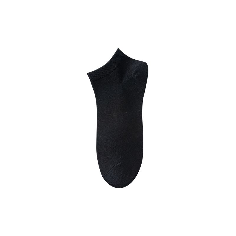 Calzini invisibili corti da uomo sportivi traspiranti e assorbenti del sudore, in cotone tinta unita, modello Zhuji 25, primavera estate 2025e_voghion.com