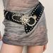 Women's Rhinestone Waist Cincher, Stretch Elastic Belt For Dresses & Coats_voghion.com