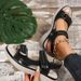 Summer 2024 new foreign trade sandals for women sports style wedge heel lightweight Velcro large size sandals for women one piece drop shipping_voghion.com