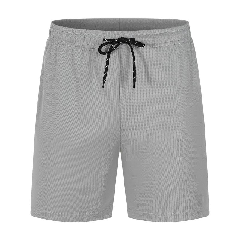 Locker gestrickte Sporthose für Herren Schnelltrocknende Sporthose für Herren Fünf-Punkt-Hose in großer Größe_voghion.com