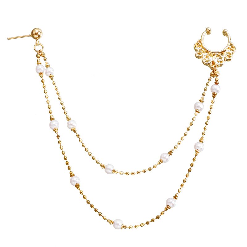 European And American Foreign Trade Jewelry, Ethnic Style Piercing Earrings, Ladies Double Layer Nose Studs, Stage Free Punching Crystal Nose Ring_voghion.com
