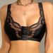 Lace thin push-up bra Front buckle Plus size underwire bra Breathable push-up bra_voghion.com