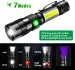 UV Light & Strong Light Flashlight USB Rechargeable Camping Lantern Pets Urine Stains Black Light Led Ultraviolet Torch Lamp_voghion.com