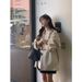Women's Clothing In Stock Korea Dongdaemun Verga*ot Simple Loose A-Line Lapel Single-Breasted Mid-Length Trench Coat_voghion.com