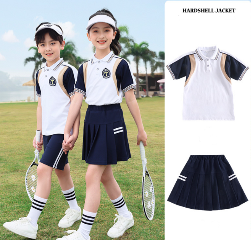 Mother & Kids clothes wholesale primary school students summer sports cotton suits class uniforms children's school uniforms manufacturers summer_voghion.com