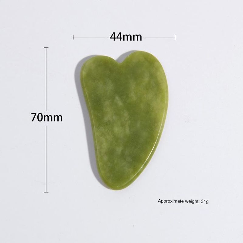 Tabla de raspado de jade natural, masajeador de belleza para afeitado hecho a medida, tabla de raspado de jade para masaje de meridianos de cuerpo entero_voghion.com