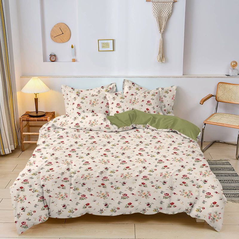 Cross Border 3D Digital Printing Three Piece Set Floral Series Down Duvet Cover Bedding Down Duvet Cover_voghion.com