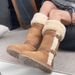 Fall/Winter New Warm Snow Boots Cotton-Lined Fleece Boots High-Top Boots Stylish And Versatile_voghion.com