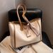 High End Minimalist Contrasting Large Bag For Women 2024 New Versatile Popular Shoulder Bag Large Capacity Commuting Tote Bag_voghion.com