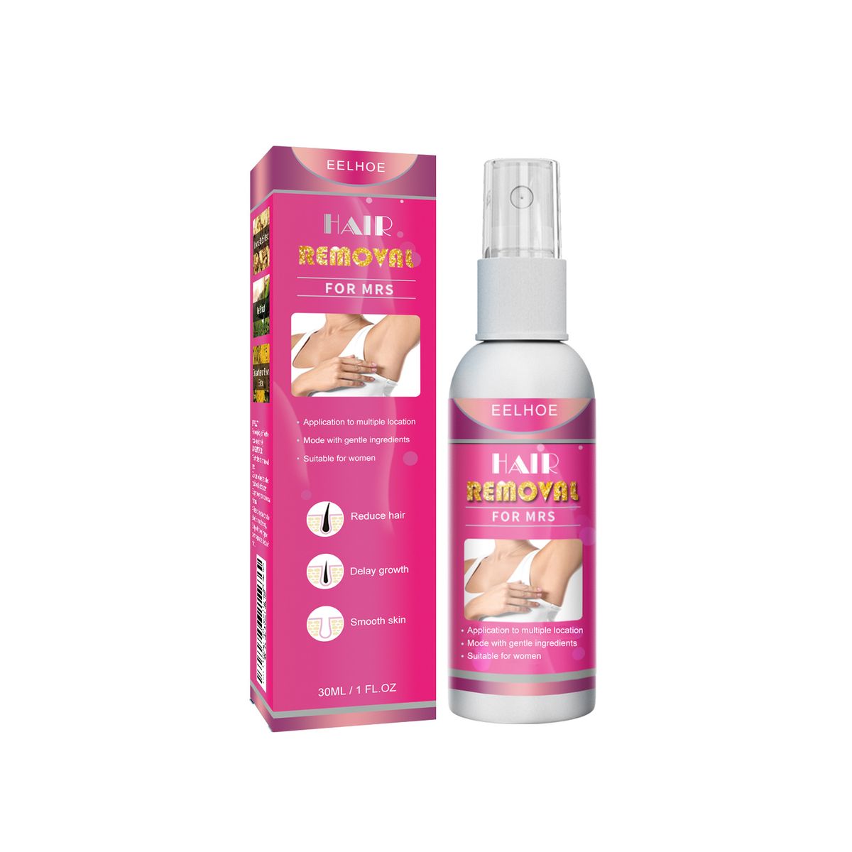 Most popular armpit mild refreshing and non stimulating fine smooth hair removal spray_voghion.com