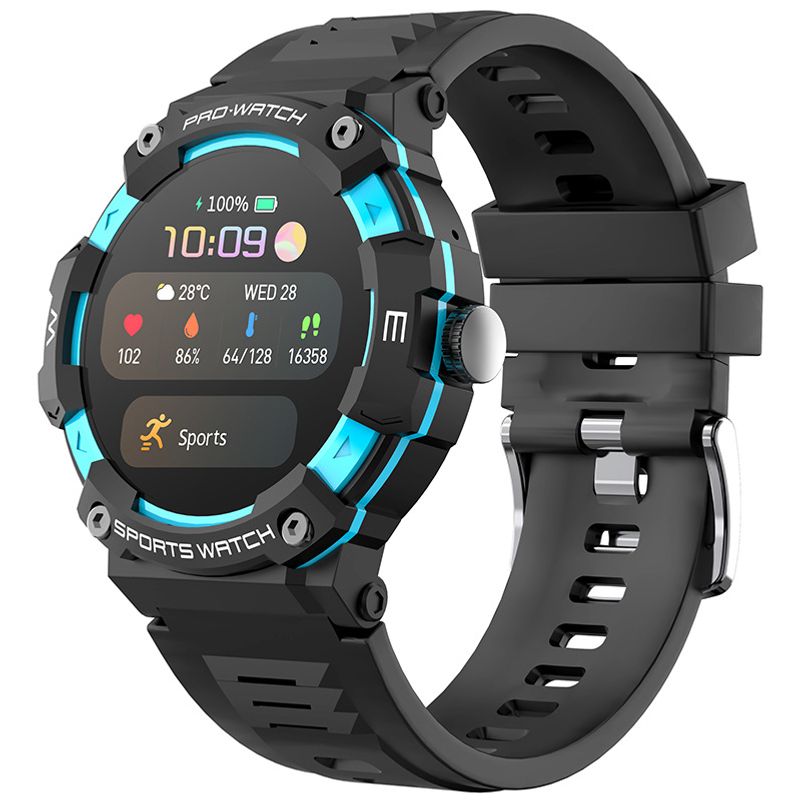 G206 Smart Watch Bluetooth-Anrufe Herzfrequenz Blutsauerstoff Blutdruck Schlafüberwachung Wasserdichte Sportuhr für Herren_voghion.com