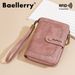 Card Bag Card Cases Women's Wallet Female High End Retro Student Accordion Wallet Card Holder Fashion Pu Zipper Small Wallet Female_voghion.com