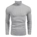 Light luxury original men's winter solid-coloured leisure high neck long-sleeved knitted bottoming shirt hot models_voghion.com