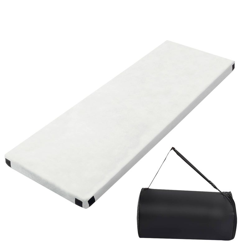 75"D x 25"W x 2.5"H outdoor kids plush fabric cover play mat floor bed floor mattress tent camping Memory Foam Camping Mattress_voghion.com