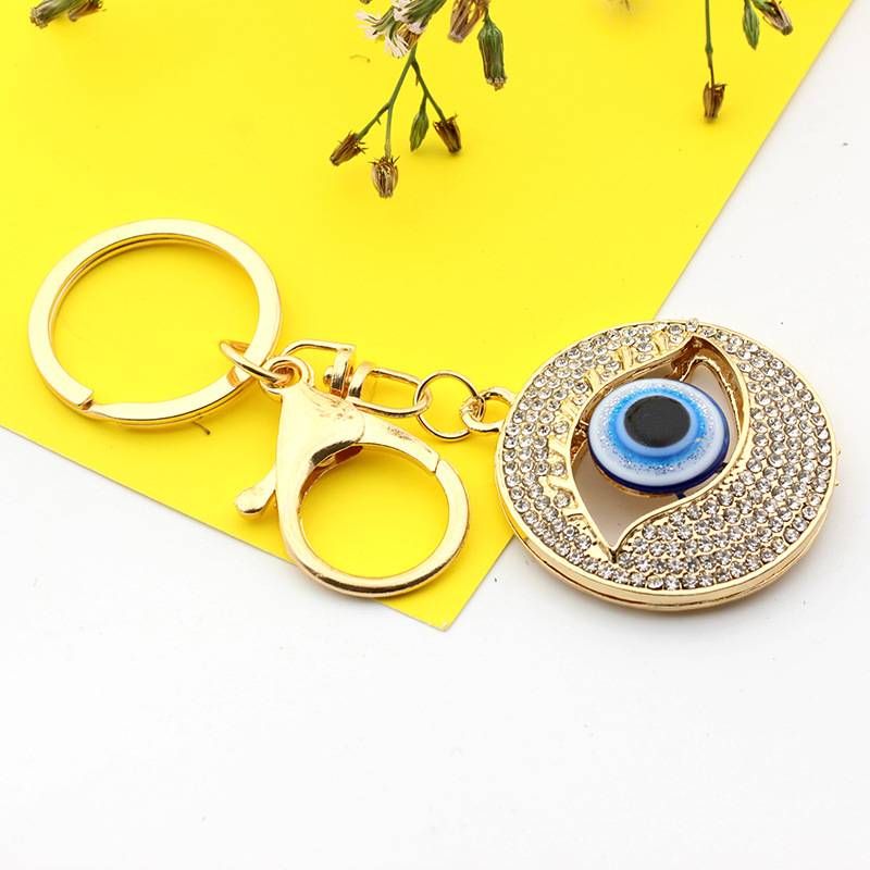 Ciondolo creativo con occhio blu, portachiavi con occhio del diavolo, piccolo ornamento in metallo_voghion.com