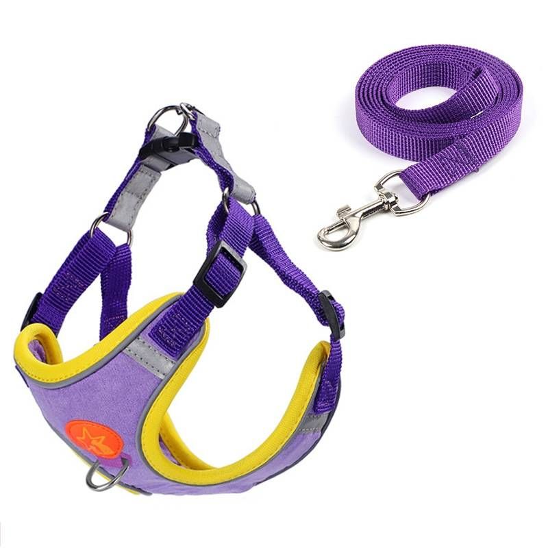 Pet Dog Harness Reflective Anti-break-off Vest-style Leash_voghion.com