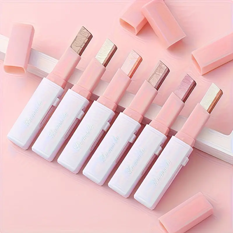 6-Piece Dual-Tone Eyeshadow Stick Set | Waterproof & Long-Lasting | Pearlescent & Matte Finish | Perfect Mother’s Day Gift_voghion.com