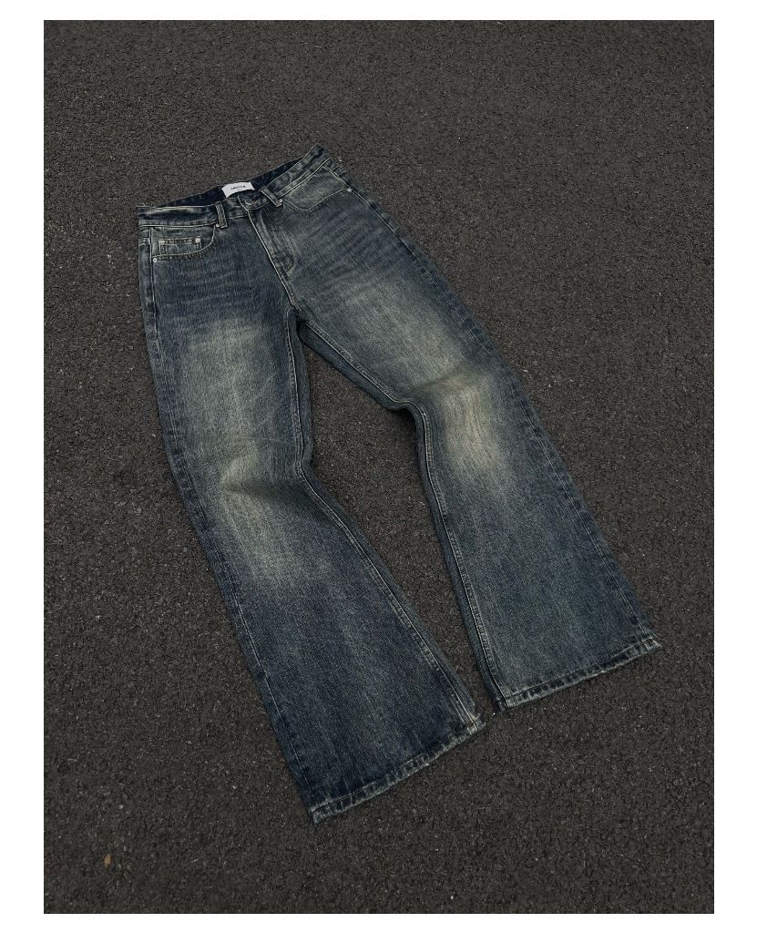 Y2K Hip-Hop Jeans – Distressed Graffiti Print Low-Rise Baggy Pants (Unisex Streetwear, High-Stretch Denim)_voghion.com