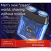 Engine Mecha Shaver Trendy Dual Head Electric Men's Razor Transparent High Power Portable_voghion.com