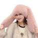 Peluche con orecchie extra lunghe da donna, stile coreano, stile cross-border, stile celebrità, in visone e velluto, per esterni_voghion.com