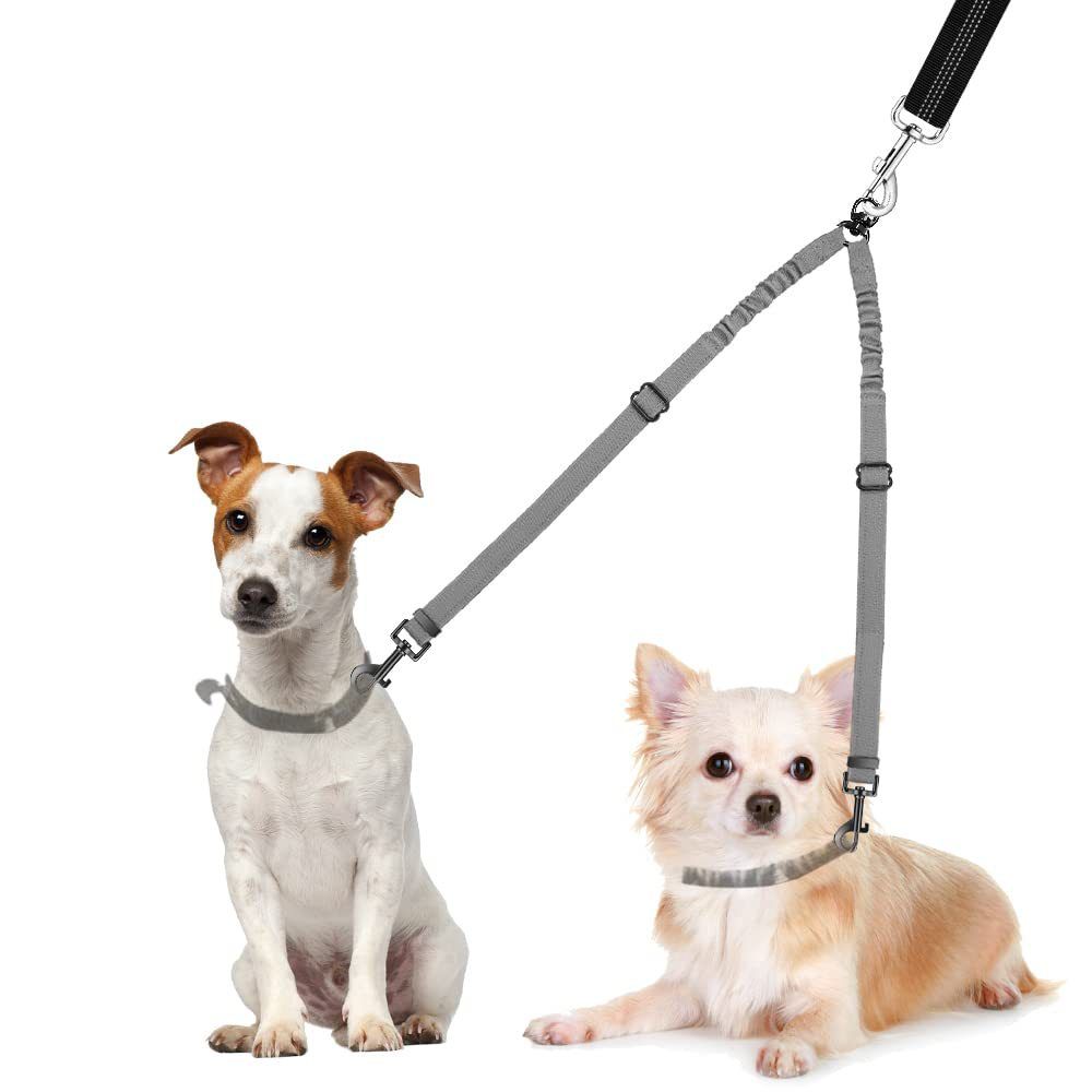 New Double Dog - No Entanglement -360 ° Rotating Reflective Traction Strap_voghion.com