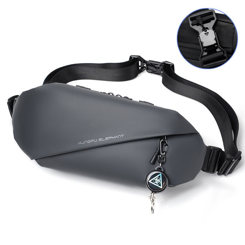 Sac messager de sport décontracté, grande capacité, avec boucle magnétique solide, sac de poitrine à une épaule, sac pour homme léger, pratique et résistant à l'usure_voghion.com
