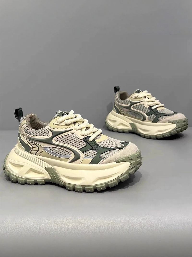 Chaussures de course polyvalentes et tendance pour hommes, chaussures de sport décontractées à semelle épaisse, tendance et tendance, pour célébrités d'Internet_voghion.com