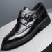 Odpowiednie na każdą porę roku Nowe męskie buty w koreańskim stylu, młodzieżowe, modne, uniwersalne, modne, do pracy w biurze, biznesowe, formalne, skórzane, codzienne, pojedyncze buty_voghion.com