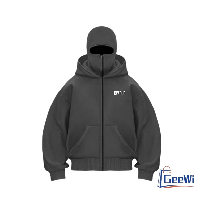 The Official GEEDUP Men's Casual Hoodie With A Zipper And Embossed Back Is Suitable For The Autumn BMYH-08_voghion.com