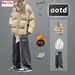 Giacca invernale da uomo in cotone alla moda 2023, comoda e comoda, abbinata a 12 pezzi_voghion.com