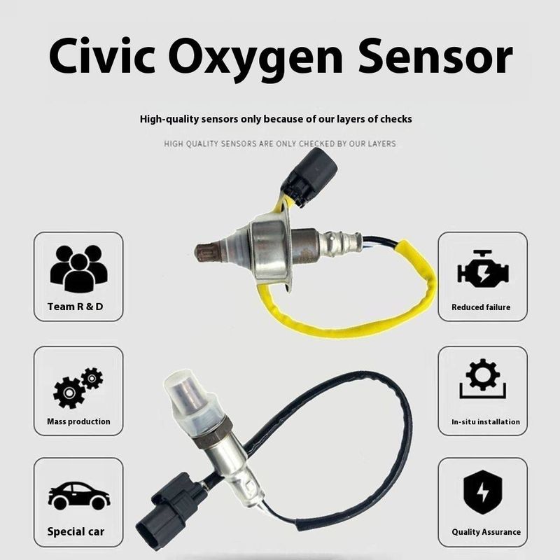 Civic front and rear oxygen sensors, 1.0T 1.5T 1.8 2.0 engine upstream and downstream oxygen sensors_voghion.com