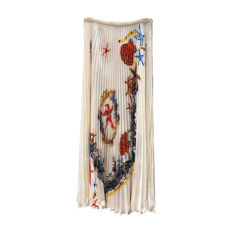 Traje de dos piezas con falda y camiseta para mujer, tops estampados, novedad de verano, moda de alta gama para mujer_voghion.com
