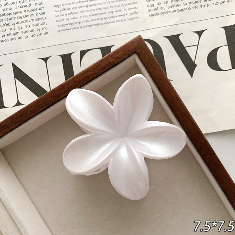 Hot Selling Pearl Plumeria Hairpin New Flower Hairpin Back Of The Head Hair Shark Hairpin Hairpin_voghion.com