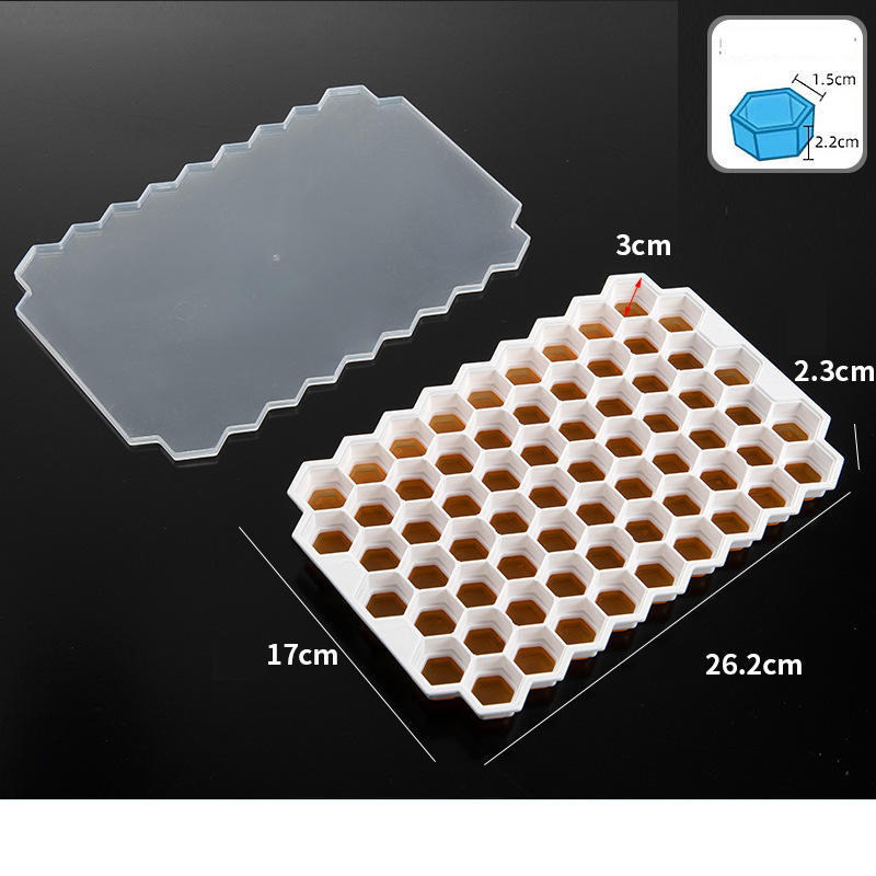 Hielera comercial extragrande, tipo panal, bandeja para hielo, refrigerador, molde para hielo congelado, caja de silicona para almacenar hielo, artefacto para hacer hielo_voghion.com