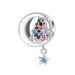 Creazione di gioielli natalizi in argento sterling S925 con zirconi intarsiati, regalo di Natale, bracciale con albero di Natale con perline, luna, accessori per gioielli fai da te_voghion.com
