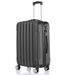 3 Pcs Suitcase Lightweight ABS Carry-on Hand Luggage 4 Spinner Wheels Trolley Case, Black_voghion.com