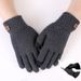 Winter Autumn Knitted Touch Screen High Quality Wool Solid Color Gloves Men Mitten_voghion.com
