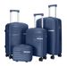 Set Of Three 20 24 28inch PP Hard Shell Luggage Zipper Style Travel Carry-on Suitcase_voghion.com
