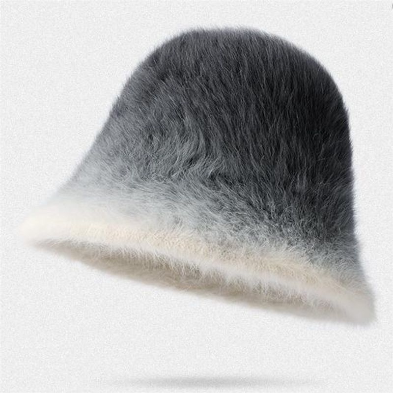Chapeaux de pêcheur chauds d'hiver pour femmes, tête épaisse et froide autour du visage, petit bassin, chapeau en fourrure, chapeau en poils de lapin_voghion.com