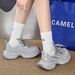 Cameido Women's Silver Ultra-Fine Round-Toed Casual Shoes For Daily Commuting_voghion.com