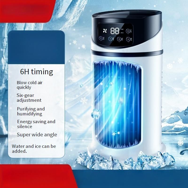 ​USB Desktop Air Cooler With Mist Function - 3-in-1 Cooling Fan, Humidifier & Air Conditioner For Home/Office_voghion.com
