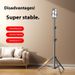 Profesyonel Telefon Tripod Standı - Ayarlanabilir Yükseklik (0,55 m/1,7 m/2,1 m) Halka Işık ve Uzaktan Kumanda ile, Sabit Metal Taban_voghion.com