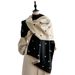 Autumn And Winter Heart-pattern Color-block Fashion Double-sided Warm Scarf, Air-conditioning Neck Warmer, Shawl_voghion.com