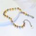 Affordable Fashion Simple And Elegant Copper-Plated Colored Gold Cut Round A String Of Beads Bracelet Jewelry Gift_voghion.com