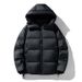 Men's Hooded Short Down Jacket With 90% White Duck Down, 700+ Fill Power Winter Coat, Windproof Casual Outerwear For Urban Style_voghion.com